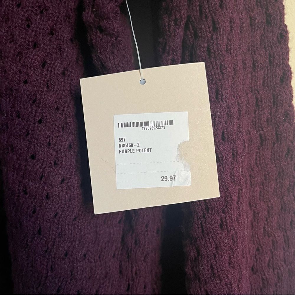 14th & Union Nordstrom Purple Potent Thick Knit Sweater L - Picture 6 of 9